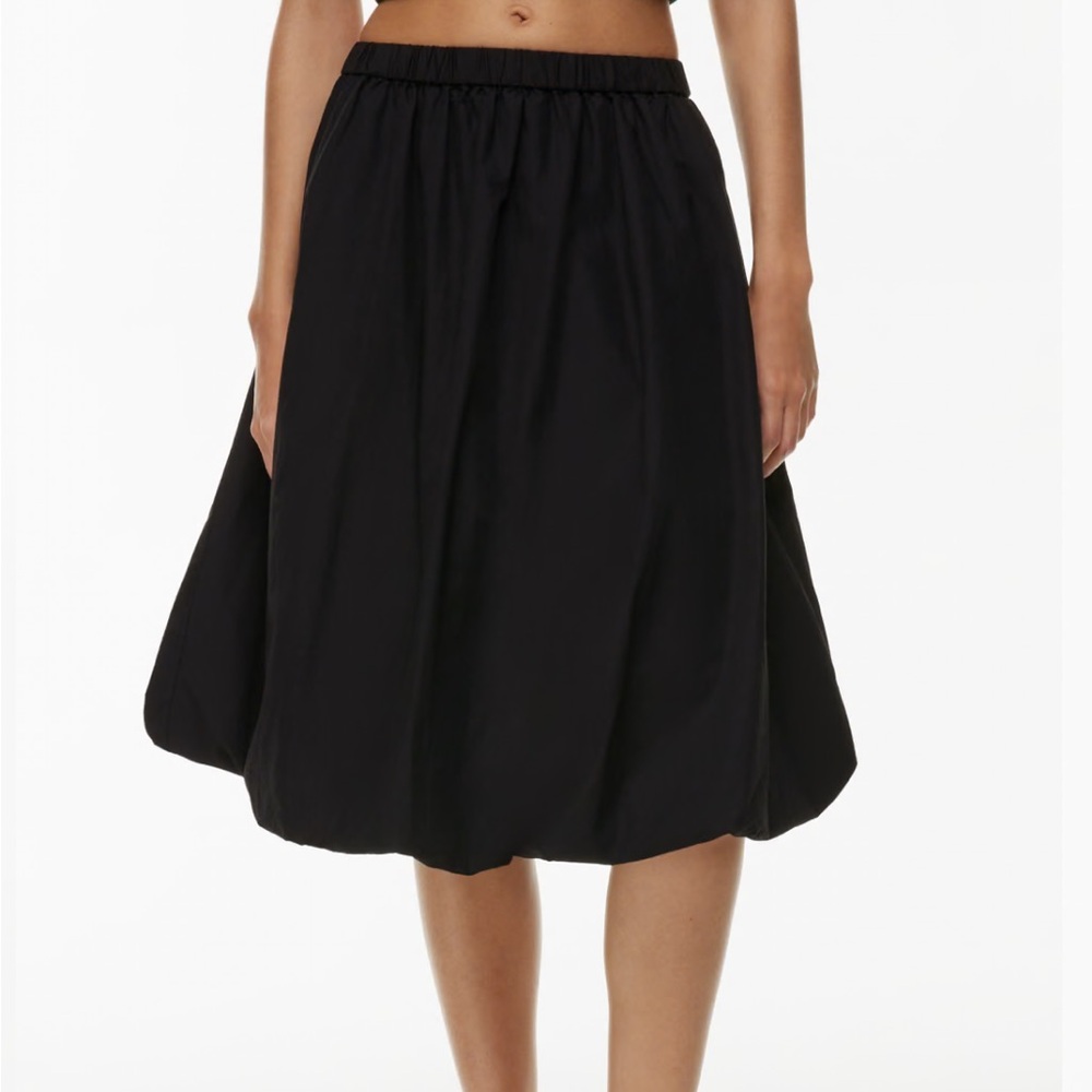NWT | Sunday Best | Bubbly Poplin Skirt | Black | XS